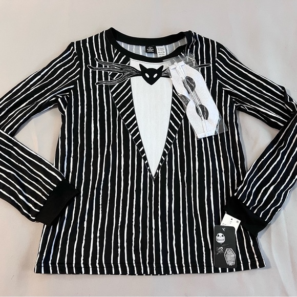 The Nightmare Before Christmas Jack‎ Men’s Halloween Pajama Top  Size Small NWT - Picture 1 of 8
